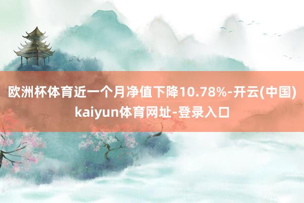 欧洲杯体育近一个月净值下降10.78%-开云(中国)kaiyun体育网址-登录入口