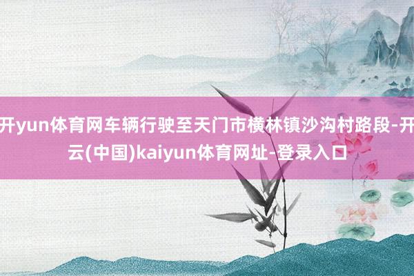 开yun体育网车辆行驶至天门市横林镇沙沟村路段-开云(中国)kaiyun体育网址-登录入口