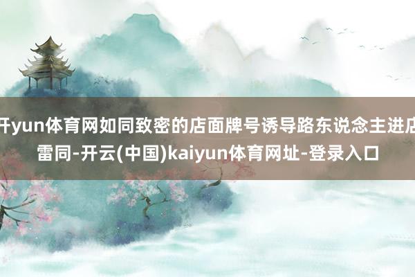 开yun体育网如同致密的店面牌号诱导路东说念主进店雷同-开云(中国)kaiyun体育网址-登录入口
