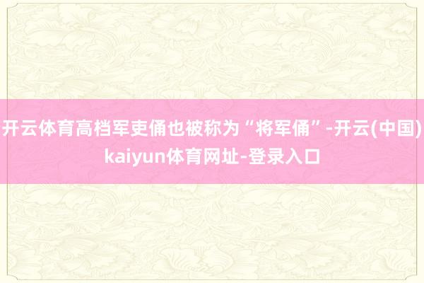 开云体育高档军吏俑也被称为“将军俑”-开云(中国)kaiyun体育网址-登录入口