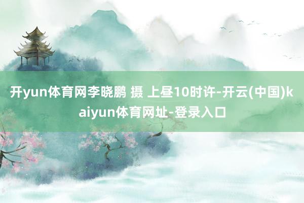 开yun体育网李晓鹏 摄 上昼10时许-开云(中国)kaiyun体育网址-登录入口
