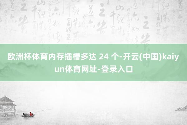 欧洲杯体育内存插槽多达 24 个-开云(中国)kaiyun体育网址-登录入口