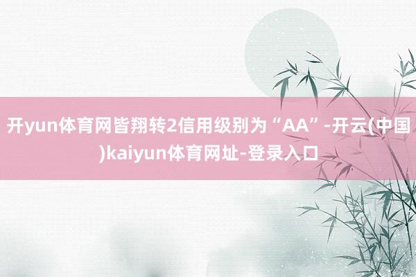 开yun体育网皆翔转2信用级别为“AA”-开云(中国)kaiyun体育网址-登录入口
